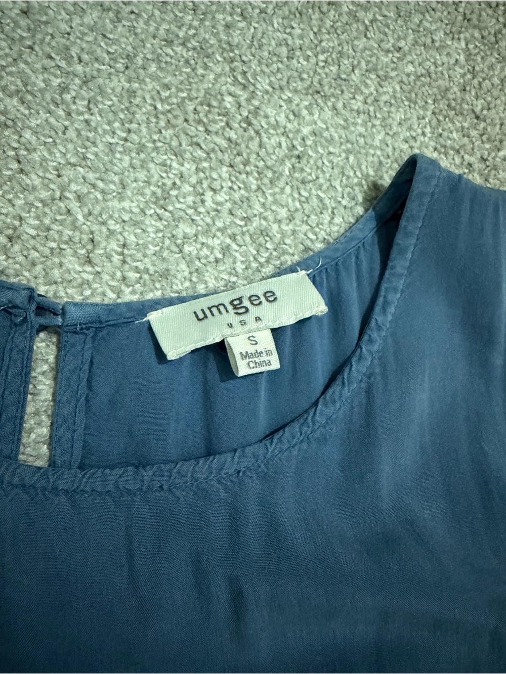 Umgee Soft Blue Ruffle Tunic - Picture 6 of 10